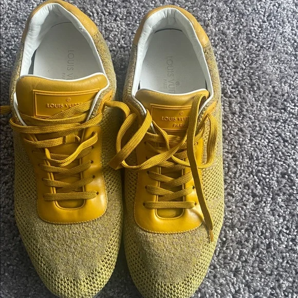 Louis Vuitton Yellow and White Sneakers - Picture 4 of 6